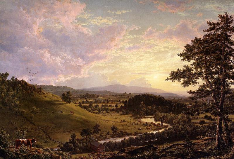 Frederic Edwin Church Stockbridge,Mass. oil painting picture